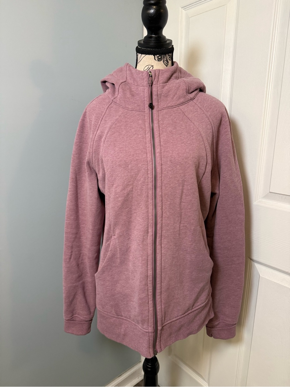 Lululemon scuba Dusty Rose Zip-Up Hoodie size 12